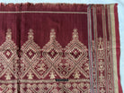 1834 Antique Iban Ceremonial Ikat - Superb Vine Pattern + Rings