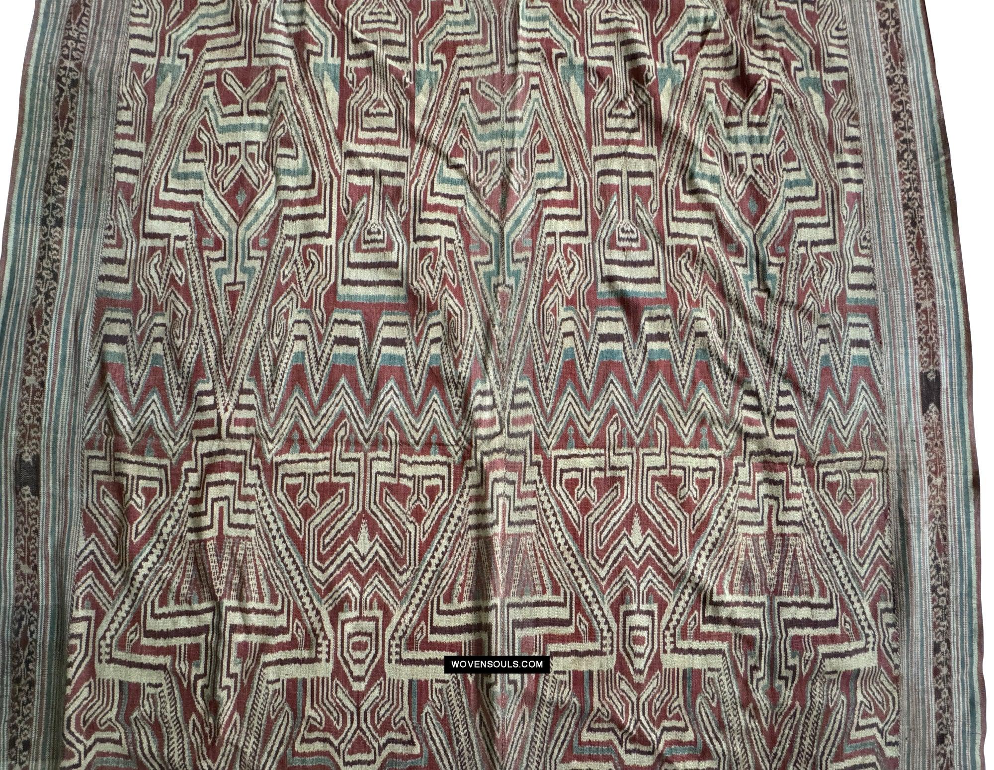 1835 Antique Iban Ceremonial Ikat - Falling Dew