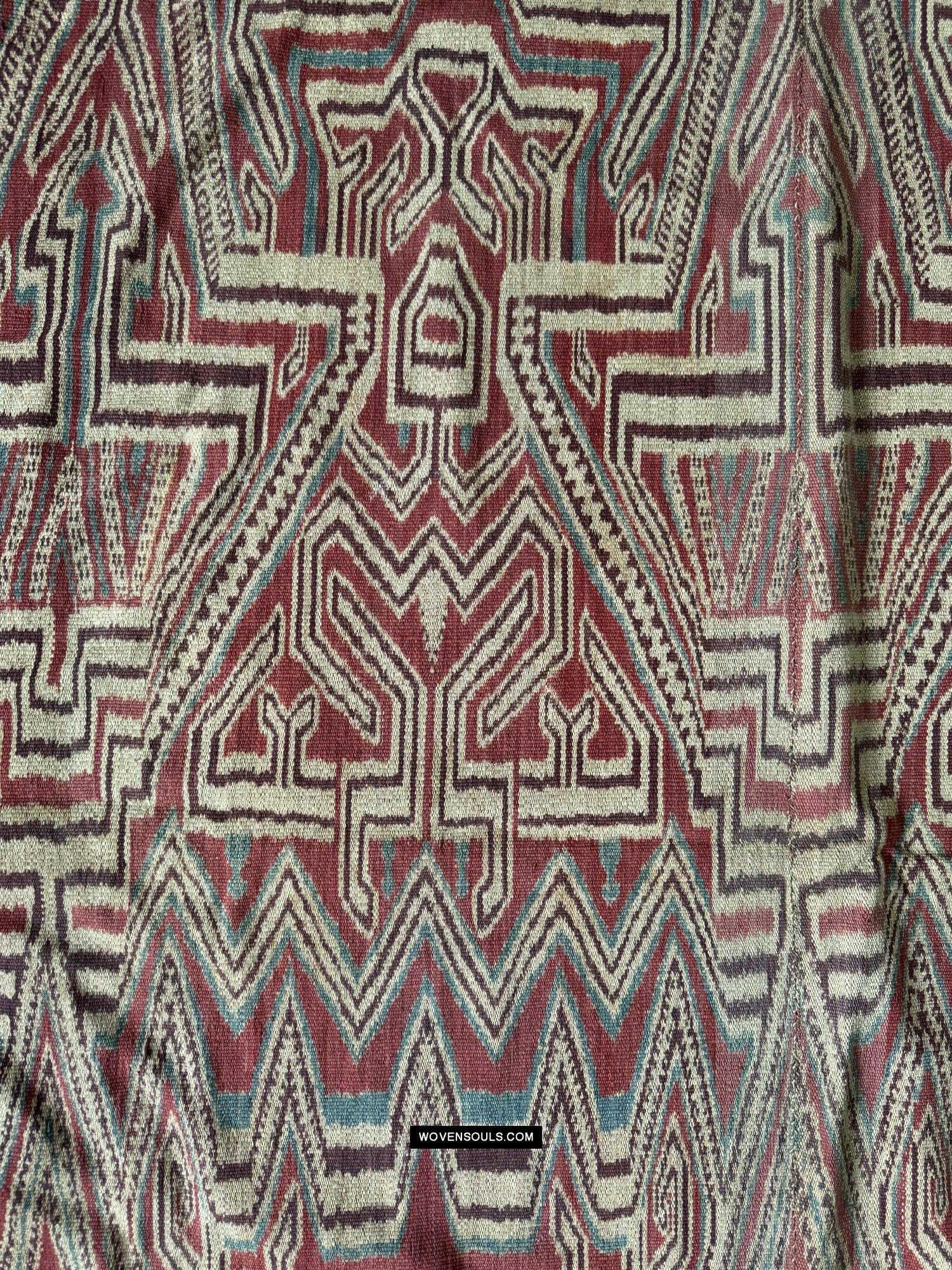 1835 Antique Iban Ceremonial Ikat - Falling Dew