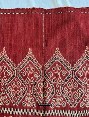 1836 Antique Iban Ceremonial Ikat - Vine Pattern