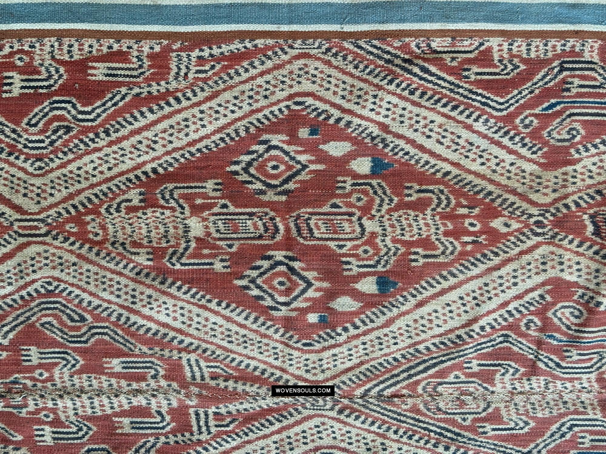 1837 Antique Iban Ceremonial Ikat - Serpent