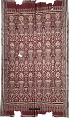 1839 Antique Iban Ceremonial Ikat - Anthropomorphs / Engkaramba