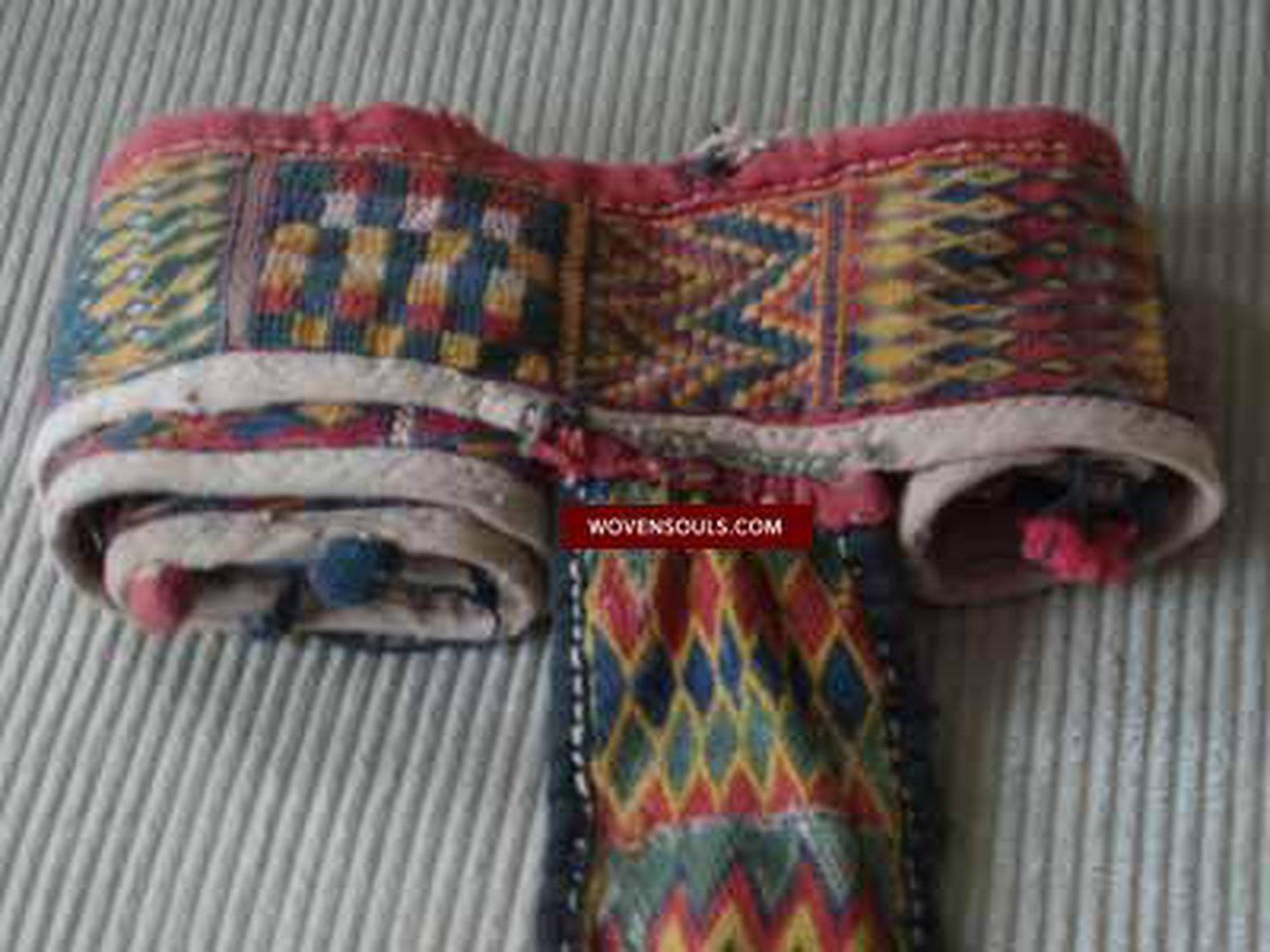 184 Vintage Banjara Tribal Groom's Belt-WOVENSOULS-Antique-Vintage-Textiles-Art-Decor