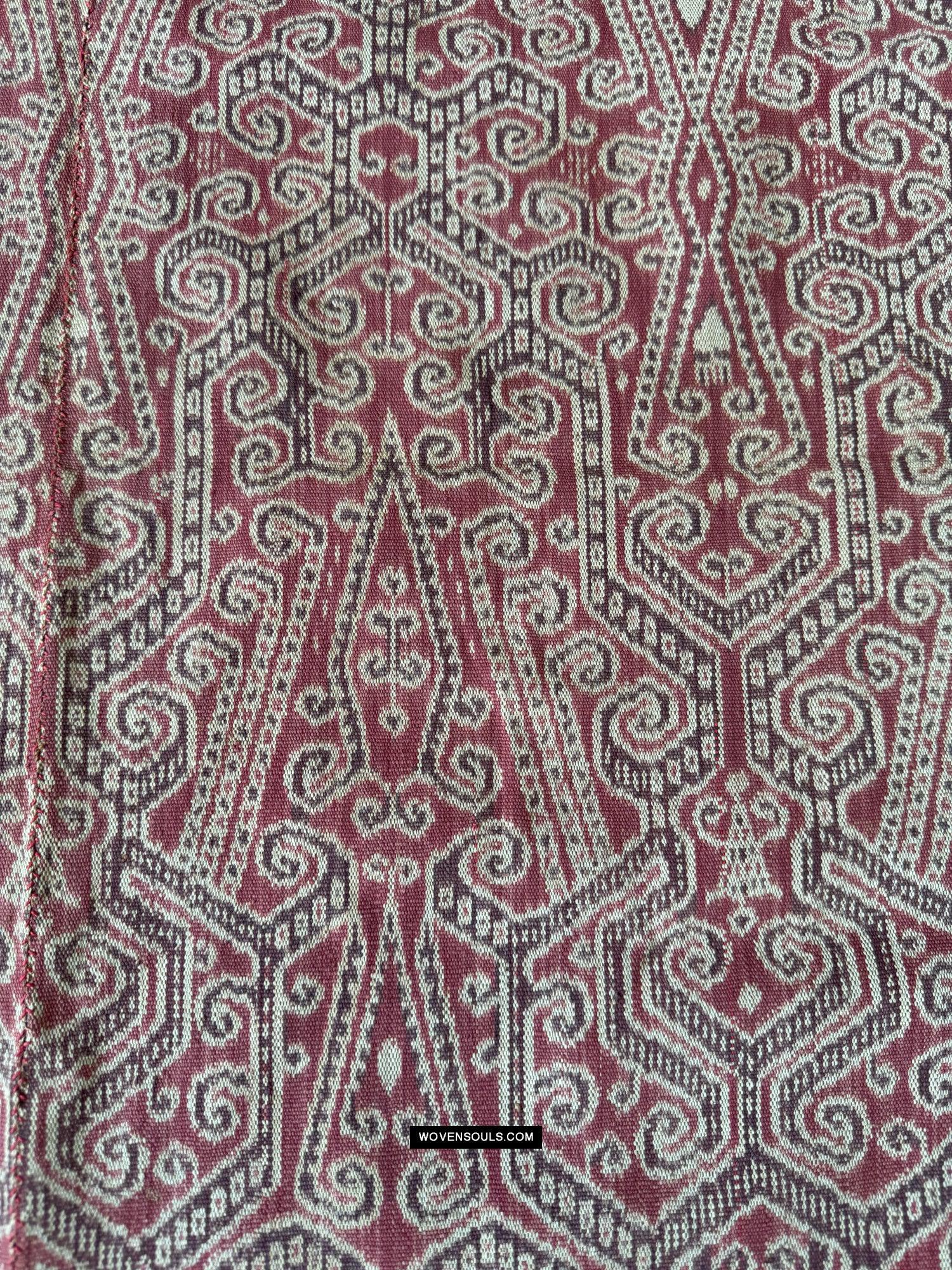 1840 Antique Iban Ceremonial Ikat - Vines & Trophy? pattern