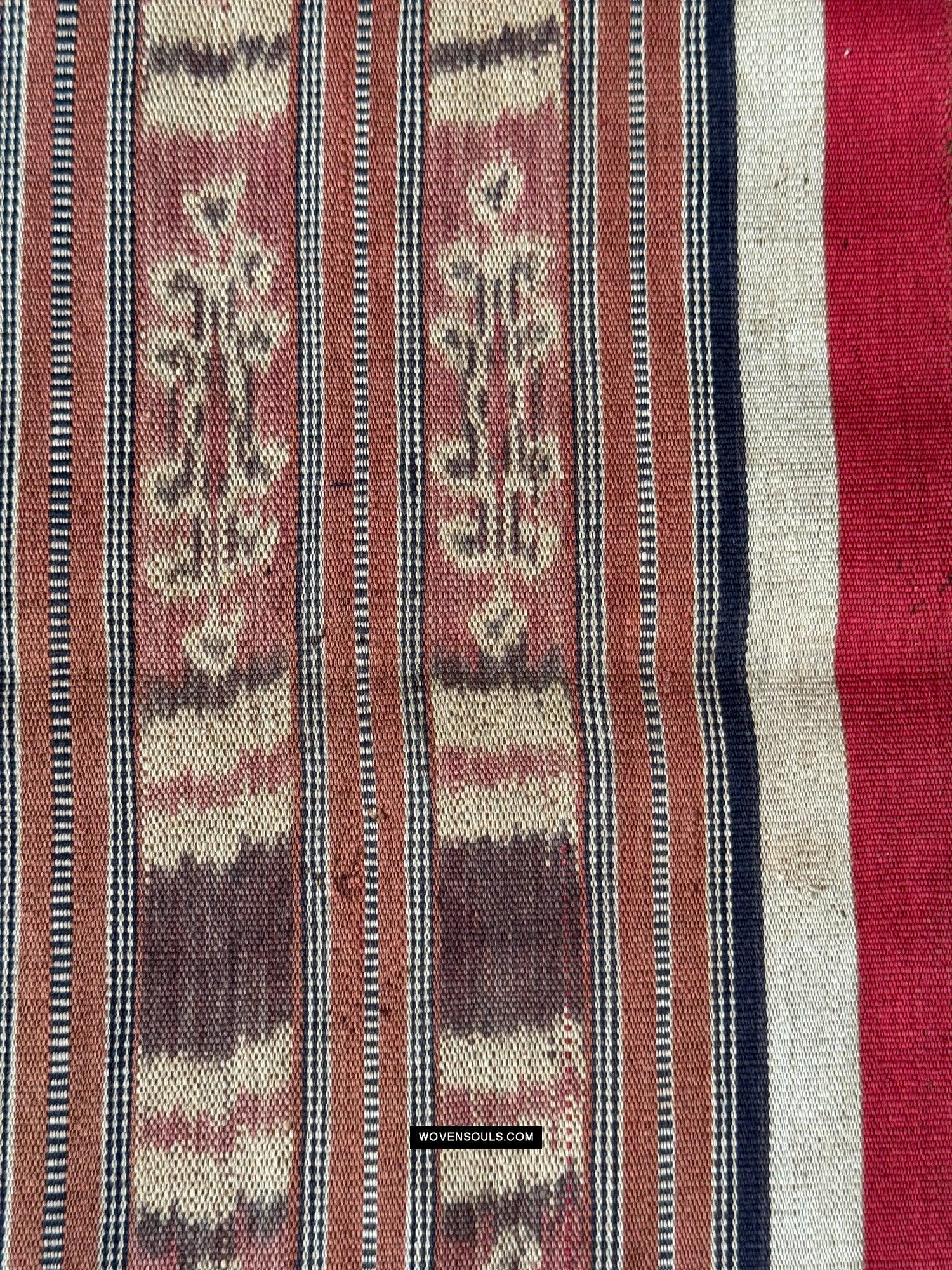 1840 Antique Iban Ceremonial Ikat - Vines & Trophy? pattern