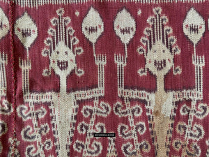 1840 Antique Iban Ceremonial Ikat - Vines & Trophy? pattern