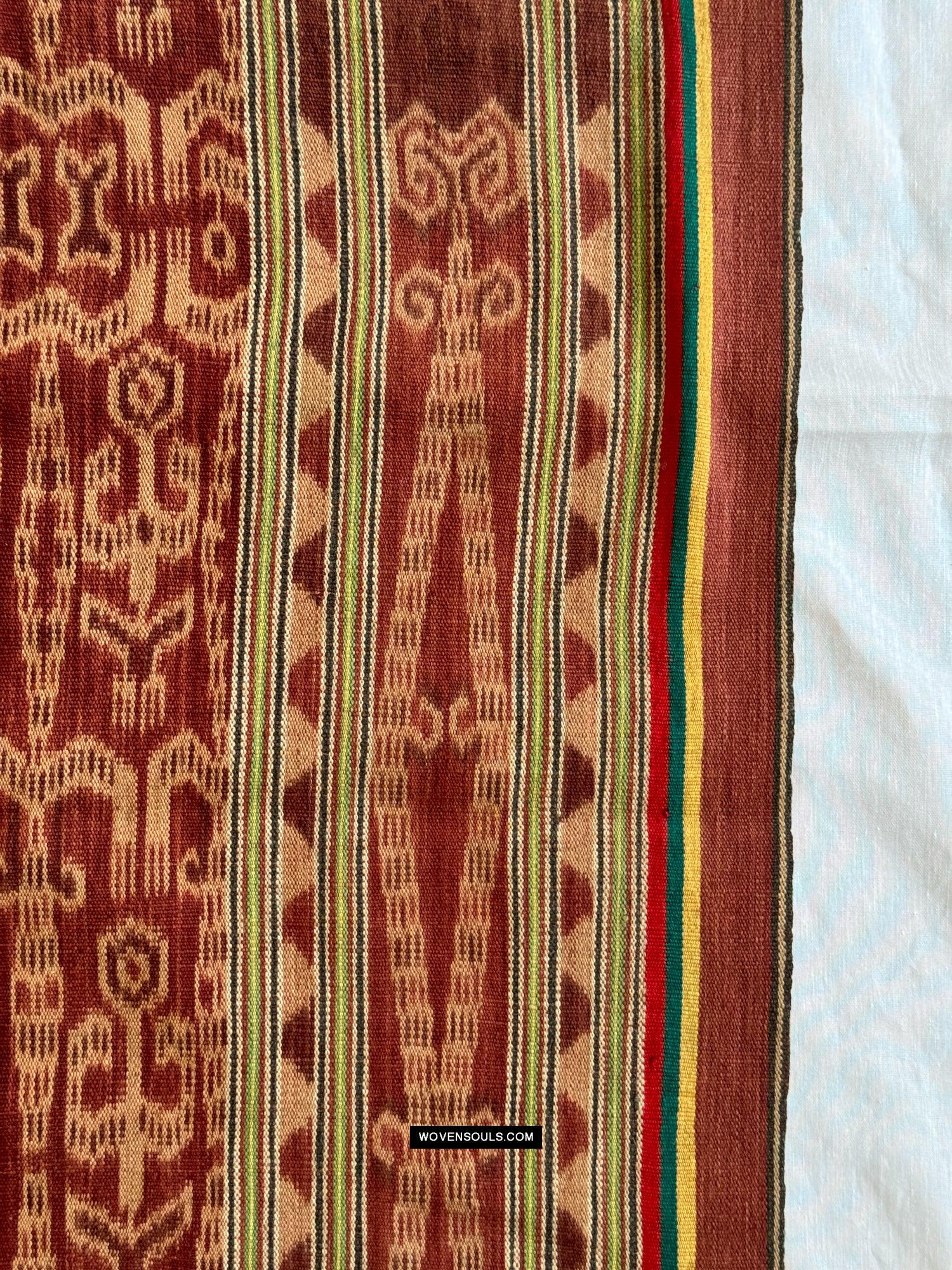 1842 Antique Iban Ceremonial Ikat - Anthropomorphic