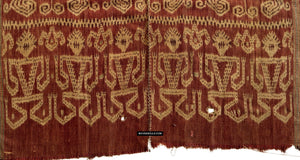 1844 Antique Iban Ceremonial Ikat - Spirit-Figures / Anthropomorhs / Engkaramba