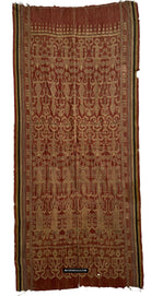 1844 Antique Iban Ceremonial Ikat - Spirit-Figures / Anthropomorhs / Engkaramba