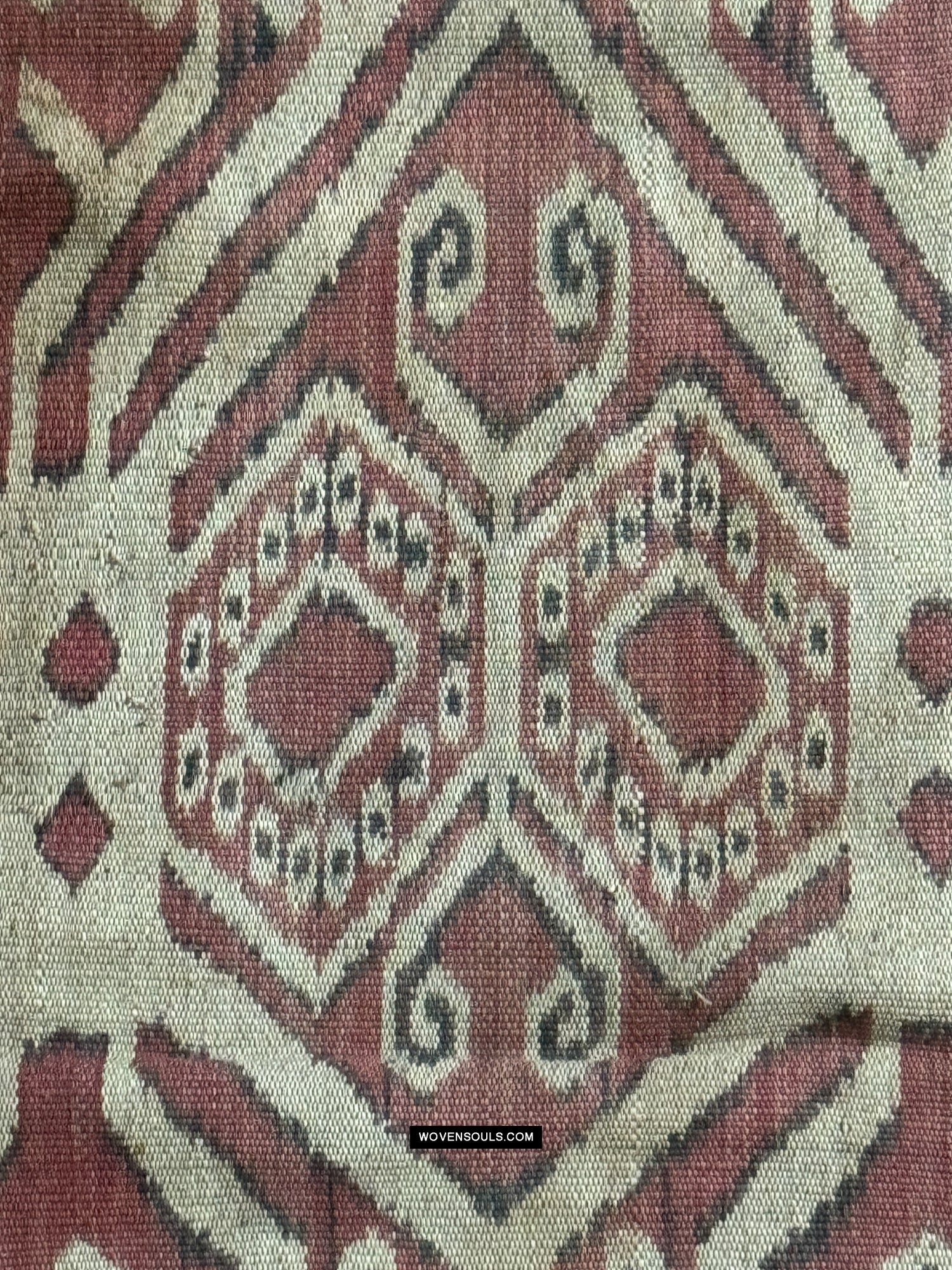 1845 Antique Iban Ceremonial Ikat - Shield pattern