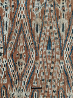 1846 Antique Iban Ceremonial Ikat - Serpent pattern