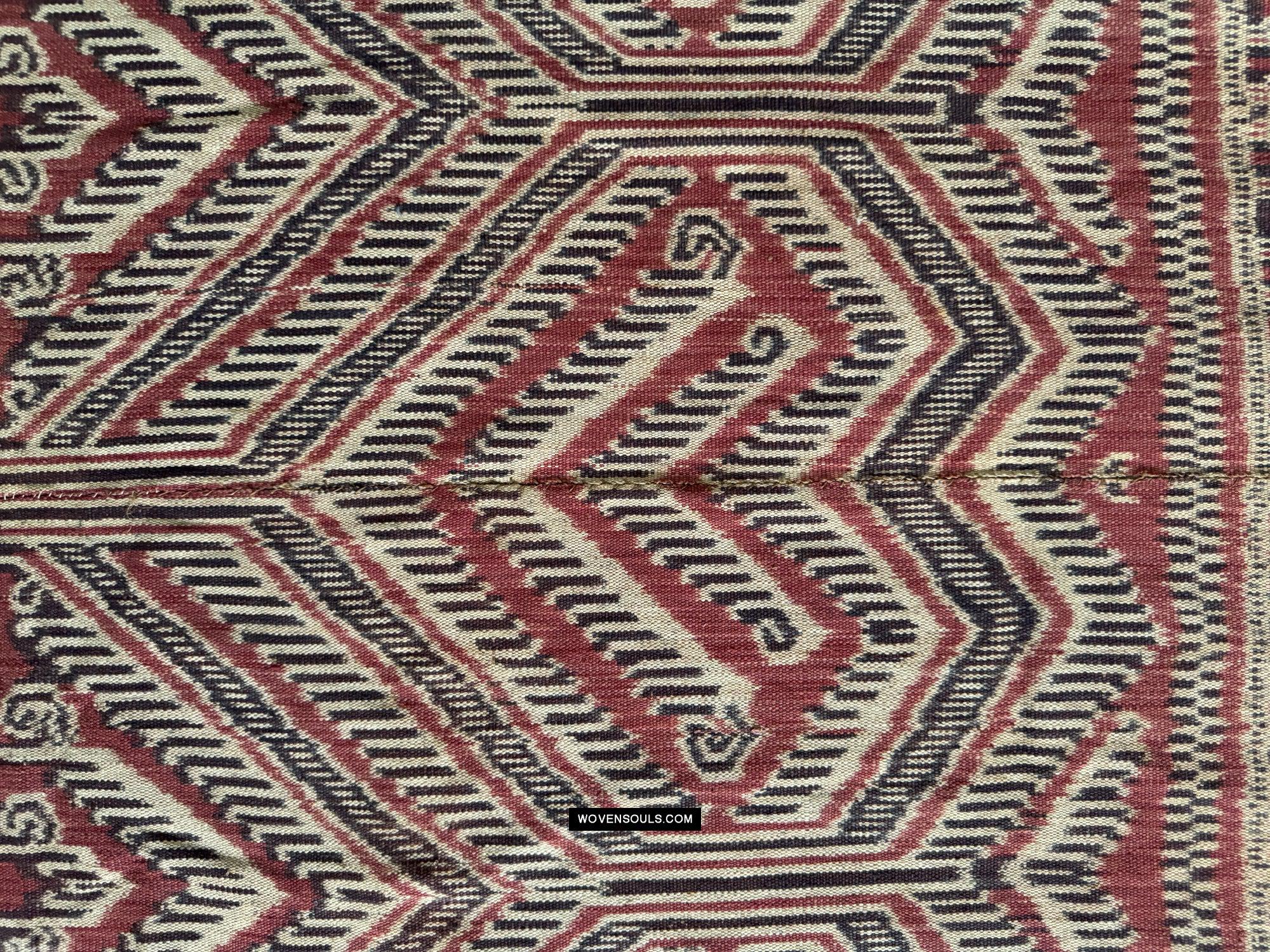 1849 Antique Iban Ceremonial Ikat - Fruiting Palm