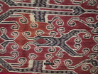 1850 Antique Iban Ceremonial Ikat - Vines + Firefly pattern