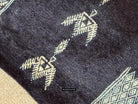 1851 Vintage Indigo Mahmoudi Bakhnoug Shawl - Textile Art