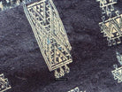 1851 Vintage Indigo Mahmoudi Bakhnoug Shawl - Textile Art