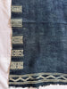 1854 Antique Indigo Bakhnoug Shawl - Tunisian Textile Art