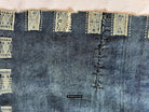 1854 Antique Indigo Bakhnoug Shawl - Tunisian Textile Art