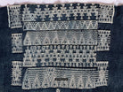 1854 Antique Indigo Bakhnoug Shawl - Tunisian Textile Art