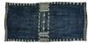 1854 Antique Indigo Bakhnoug Shawl - Tunisian Textile Art