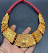 1862 Old Himalaya Collar tibetano - Motif de ciervos