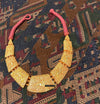 1862 Old Himalayan Tibetan Necklace - Deer motif