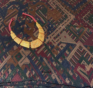 1862 Old Himalayan Tibetan Necklace - Deer motif