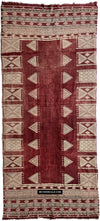 1864 Tunisien antique Bakhnoug Châle - chef-d'œuvre d'art textile