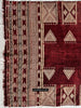 1864 Antique Tunecino Bakhnoug Shawl - Textil Art Masterpiece