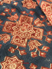 1865 Coton Indigo Block Textile carré imprimé