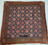 1865アンティークコットンインディゴブロック印刷された正方形の繊維
