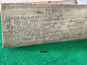 1867 Old Sinhala Palm Leaf Manuscript  / Ceylon