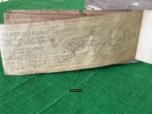 1867 Old Sinhala Palm Leaf Manuscript  / Ceylon