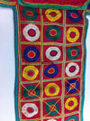 187 Vintage Embroidered Cotton Shatranj Game Board-WOVENSOULS-Antique-Vintage-Textiles-Art-Decor