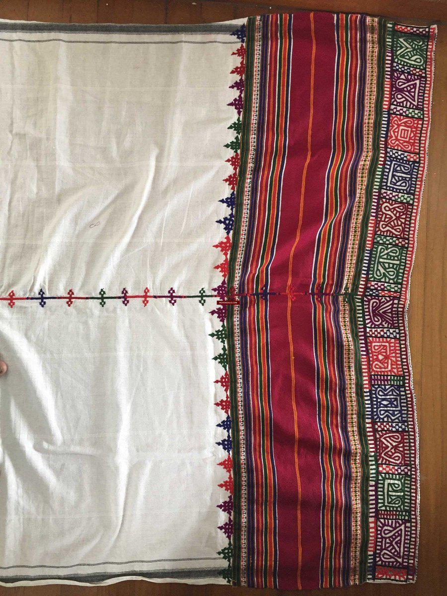 188 SOLD Rare Vintage Rabari Tribal Man's Garment Dhoti-WOVENSOULS-Antique-Vintage-Textiles-Art-Decor