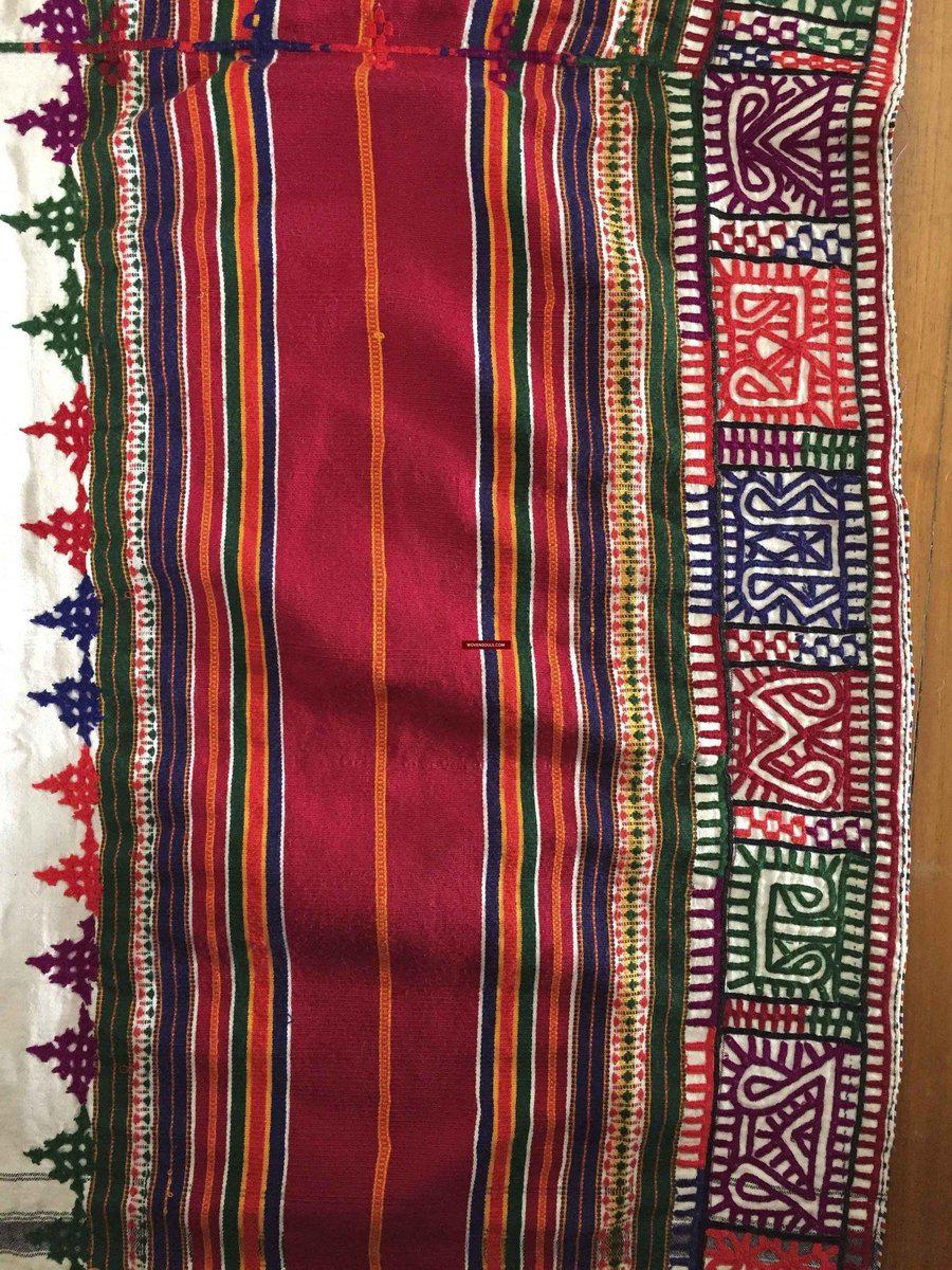 188 SOLD Rare Vintage Rabari Tribal Man's Garment Dhoti-WOVENSOULS-Antique-Vintage-Textiles-Art-Decor