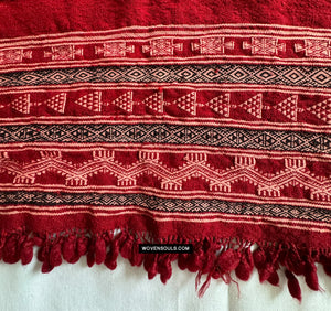 1889 Old Tunesian Bakhnoug Schal - Textilkunstdekoration