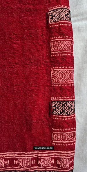 1889 Old Tunesian Bakhnoug Schal - Textilkunstdekoration