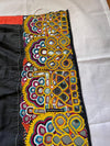 189 Vintage Indian Tribal Mirror Embroidery Cotton Shawl - Antique Decor Ethnic Art 