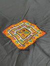 189 Vintage Indian Tribal Mirror Embroidery Cotton Shawl - Antique Decor Ethnic Art 