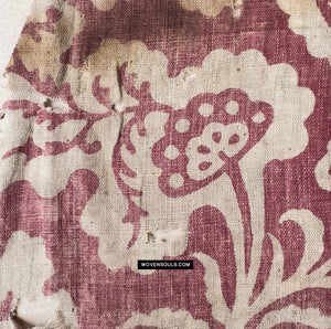 1893 Frammento di Toraja tessile del commercio indiano antico