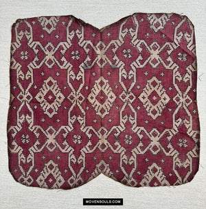 1896 verkauft antikes indisches Handels Textile Patola Print Toraja -Fragment