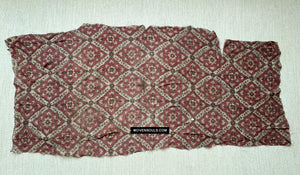1899 Fragmento de Toraja de textiles de comercio indio antiguo