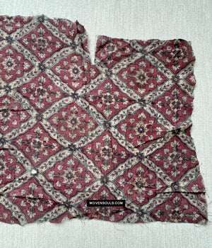 1899 Frammento di Toraja tessile del commercio indiano antico
