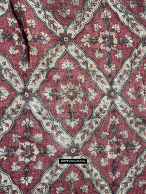 1899 antikes indisches Handels Textile Toraja -Fragment