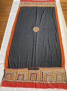 190 Cotton Ludhi Shawl of the Rabari People - Antique Decor Ethnic Art 