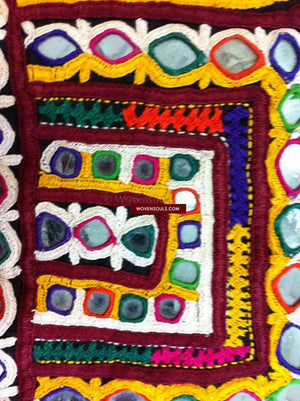 190 Cotton Shawl of the Rabari People-WOVENSOULS-Antique-Vintage-Textiles-Art-Decor