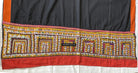 190 Cotton Ludhi Shawl of the Rabari People - Antique Decor Ethnic Art 