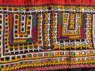 190 Cotton Ludhi Shawl of the Rabari People - Antique Decor Ethnic Art 