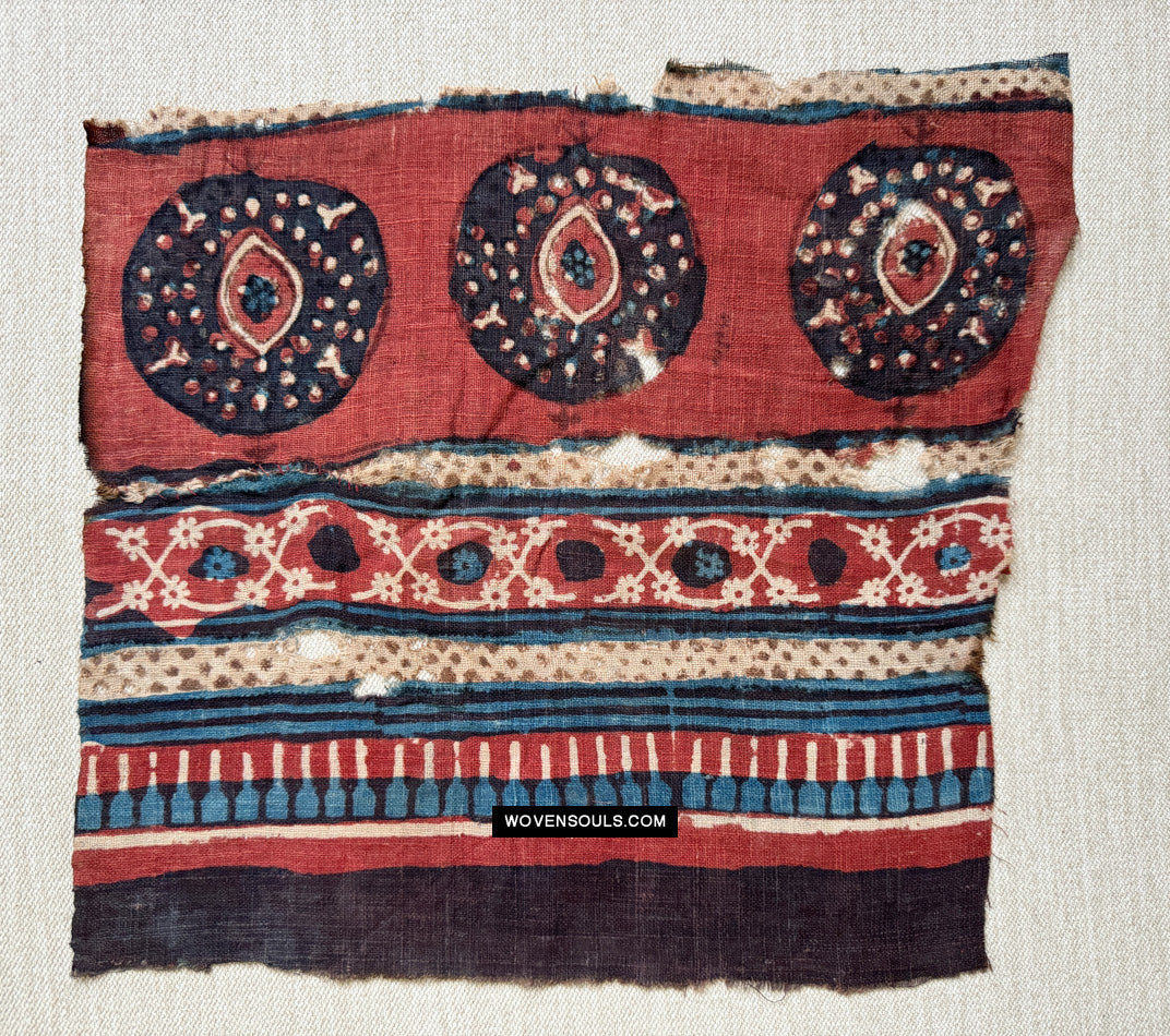 1902 Antique Indian Trade Textile Toraja Fragment