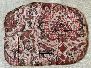 1903 SOLD Antique Indian Trade Textile  Patola Print Toraja Fragment - Earth shades